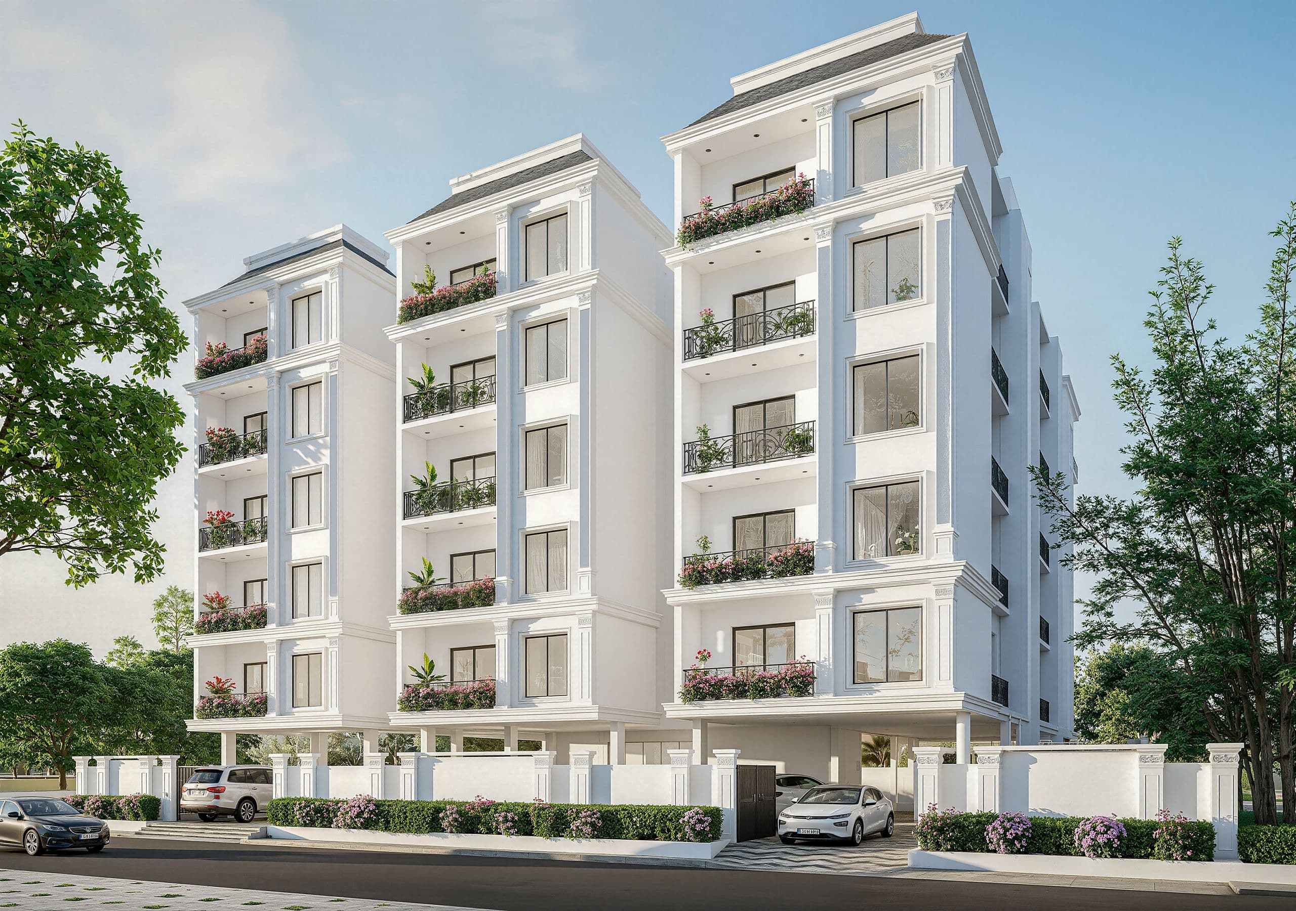 Render of Aadithya's Apex Residency, Mahindra World City, Chennai