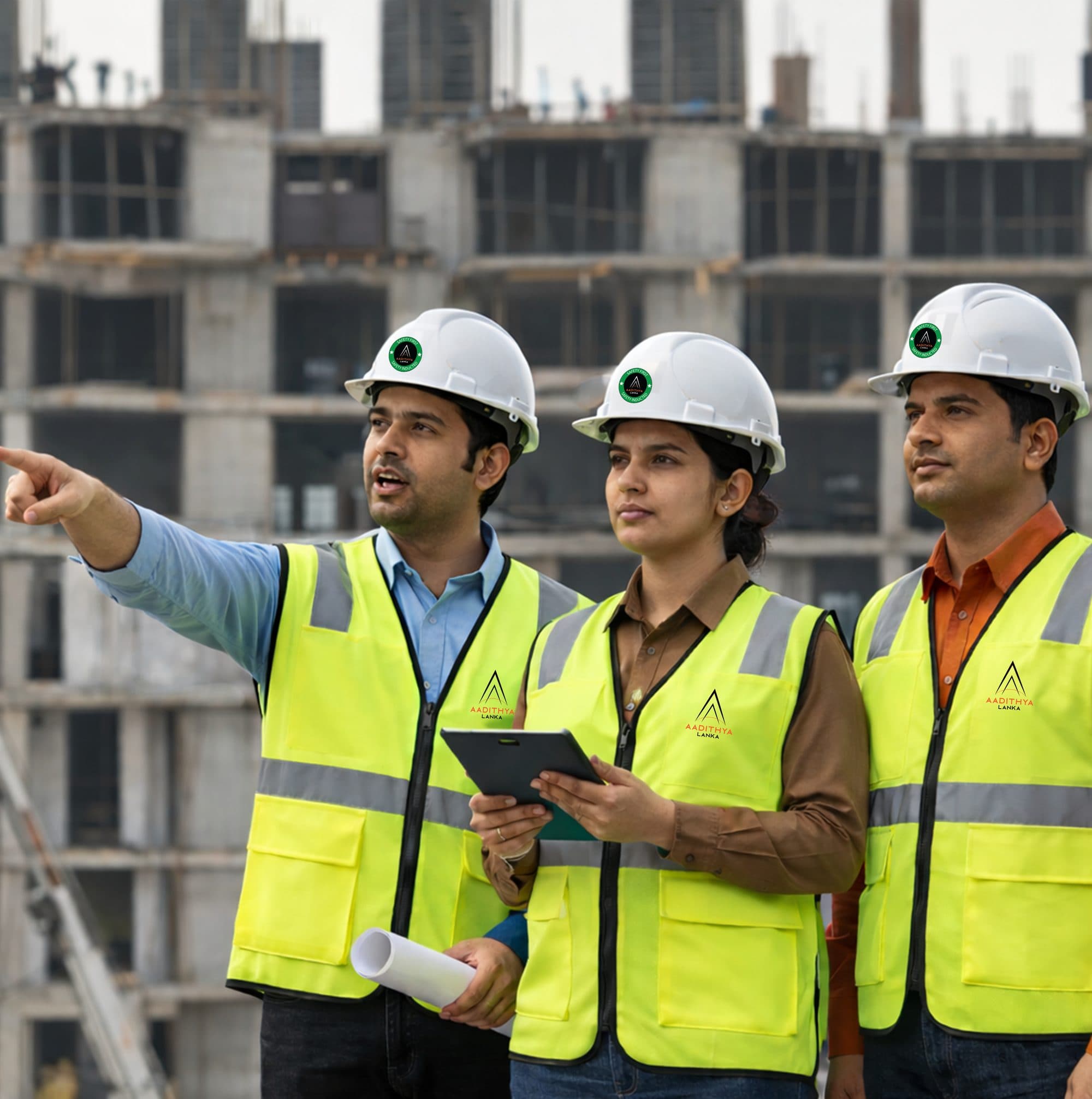 The site team on a project in Colombo